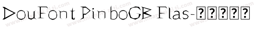 DouFont PinboGB Flas字体转换